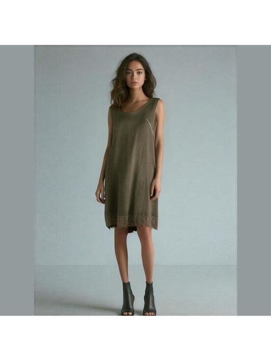 Made in Italy Dresses & Skirts - Made Italy Sleeveless Sequin Hem Dress- NWT